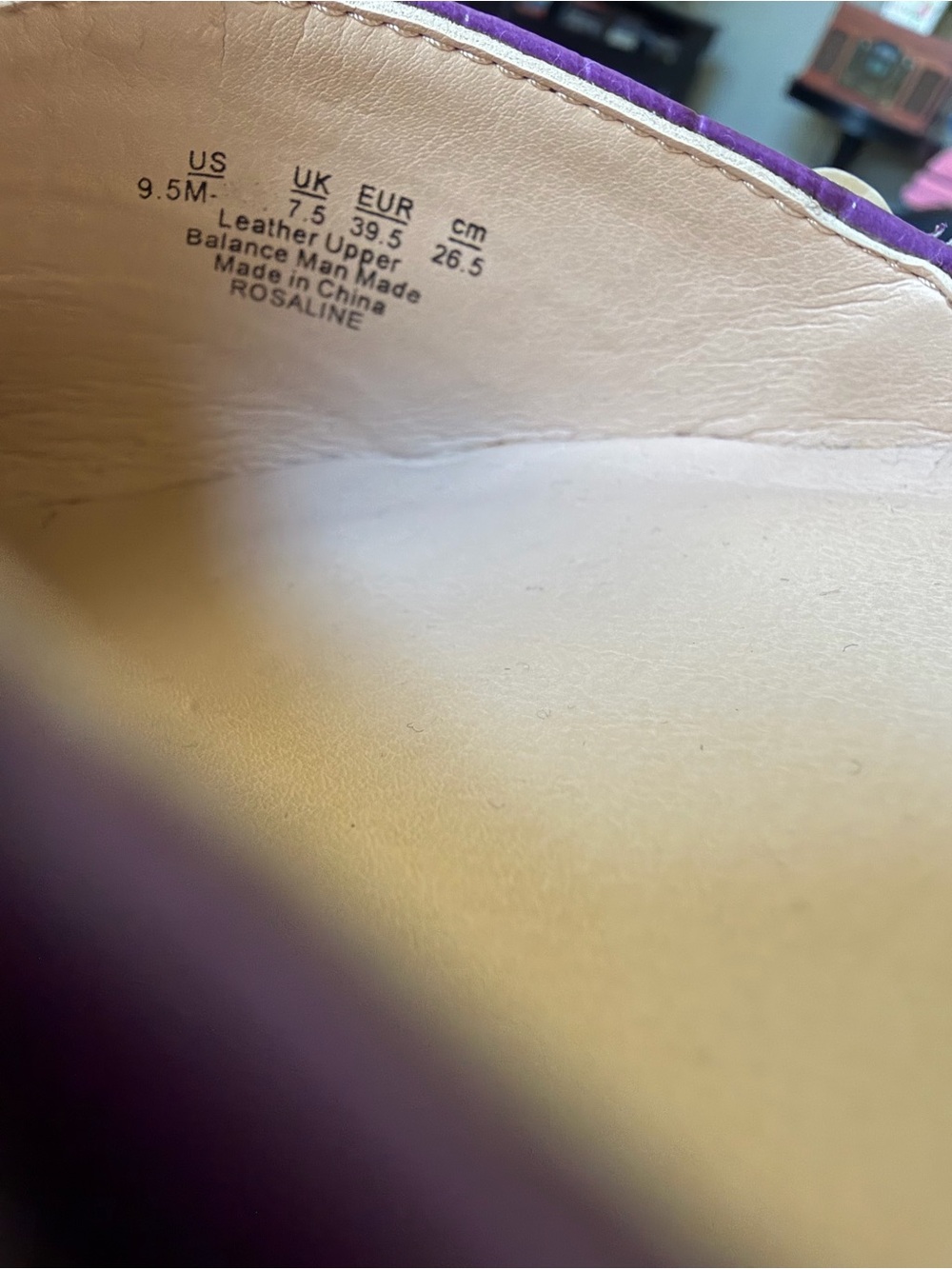 Franco Sarto Purple Croc-Embossed Pointed Slingback Flats - Picture 7 of 9